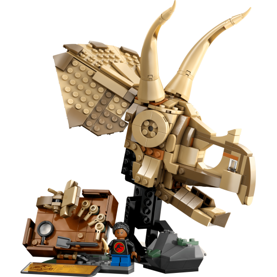 LEGO Jurassic World 76969 : Les fossiles de dinosaures : le crâne du tricératops