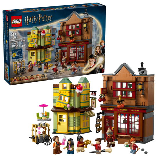 LEGO Harry Potter 76452 : Magasin d'accessoires de Quidditch et marchand de glaces