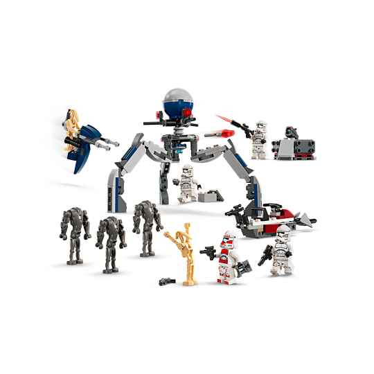 Lego Star Wars 75372 - Pack de combat des Clone Troopers et Droïdes de combat