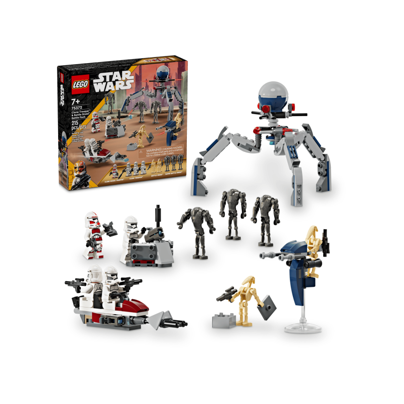 Lego Star Wars 75372 - Pack de combat des Clone Troopers et Droïdes de combat