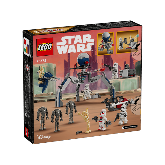 Lego Star Wars 75372 - Pack de combat des Clone Troopers et Droïdes de combat