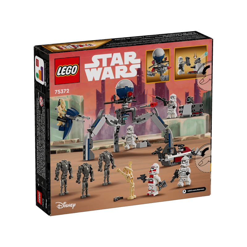 Lego Star Wars 75372 - Pack de combat des Clone Troopers et Droïdes de combat