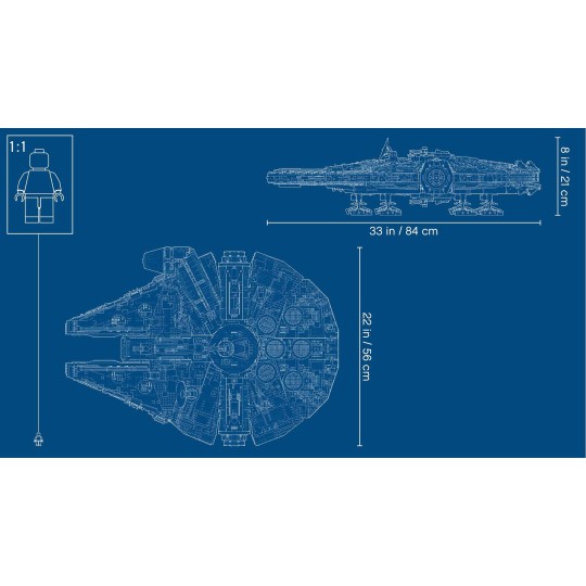 LEGO Star Wars UCS 75192 : Faucon Millénium (Millennium Falcon - Ultimate Collector Series)