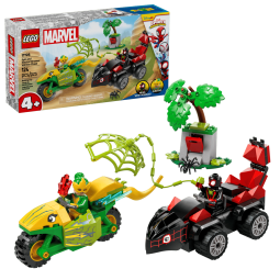 LEGO Marvel 11198 : Course-poursuite entre Spin et Electro en dino-véhicules