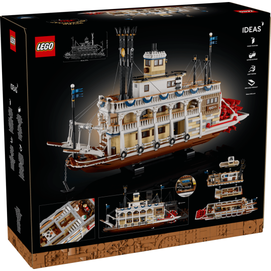 LEGO Ideas 21356 : Le bateau à vapeur du Mississippi