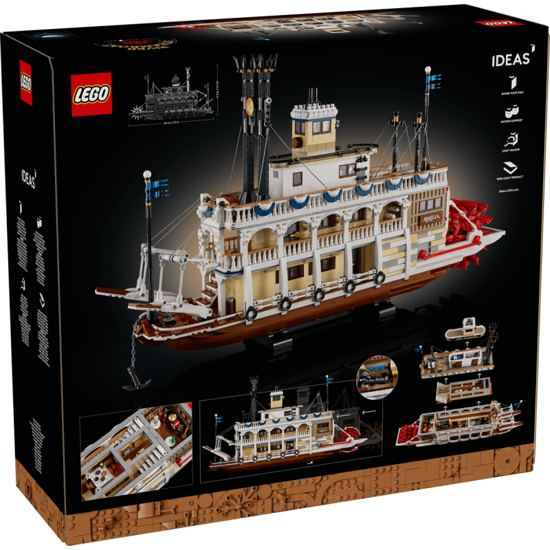 LEGO Ideas 21356 : Le bateau à vapeur du Mississippi