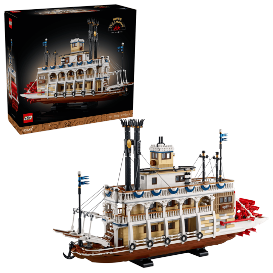LEGO Ideas 21356 : Le bateau à vapeur du Mississippi
