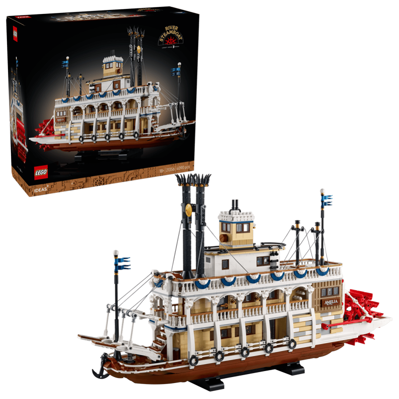 LEGO Ideas 21356 : Le bateau à vapeur du Mississippi