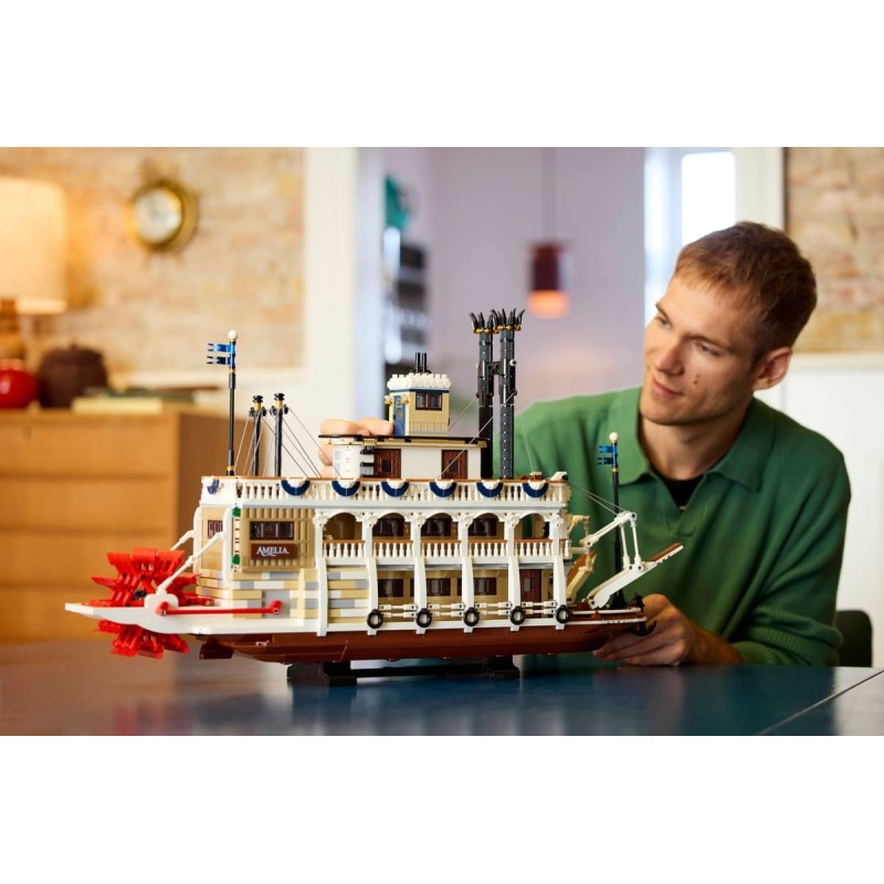 LEGO Ideas 21356 : Le bateau à vapeur du Mississippi