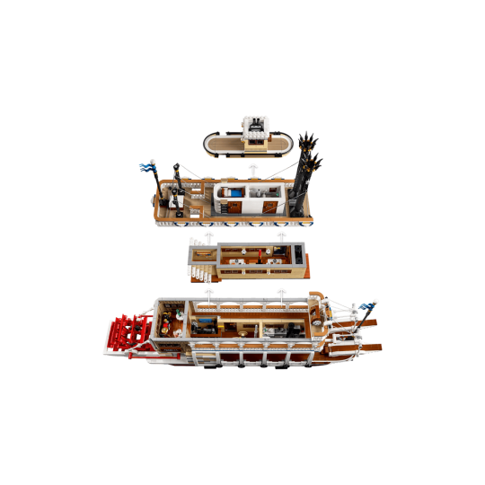 LEGO Ideas 21356 : Le bateau à vapeur du Mississippi