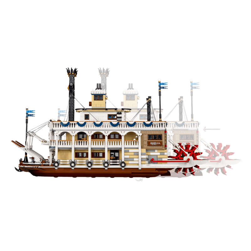 LEGO Ideas 21356 : Le bateau à vapeur du Mississippi