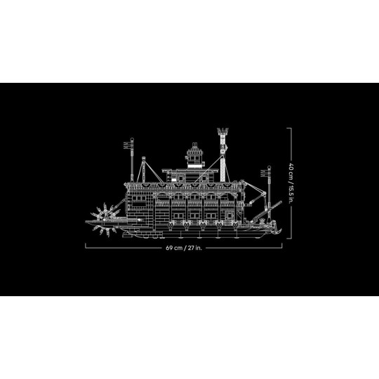 LEGO Ideas 21356 : Le bateau à vapeur du Mississippi