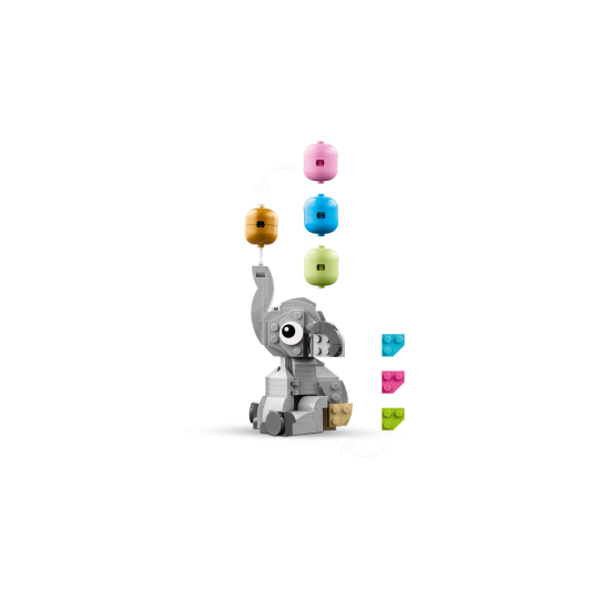 LEGO Objets divers 40814 : Le bébé éléphant dans le ciel