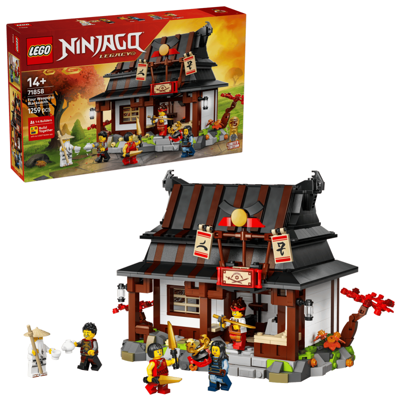 LEGO Ninjago 71858 : 15e anniversaire : La forge des quatre armes