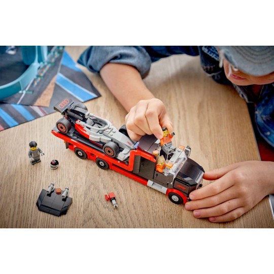 LEGO City 60493 : Camion de F1 avec voiture de course de F1 Audi