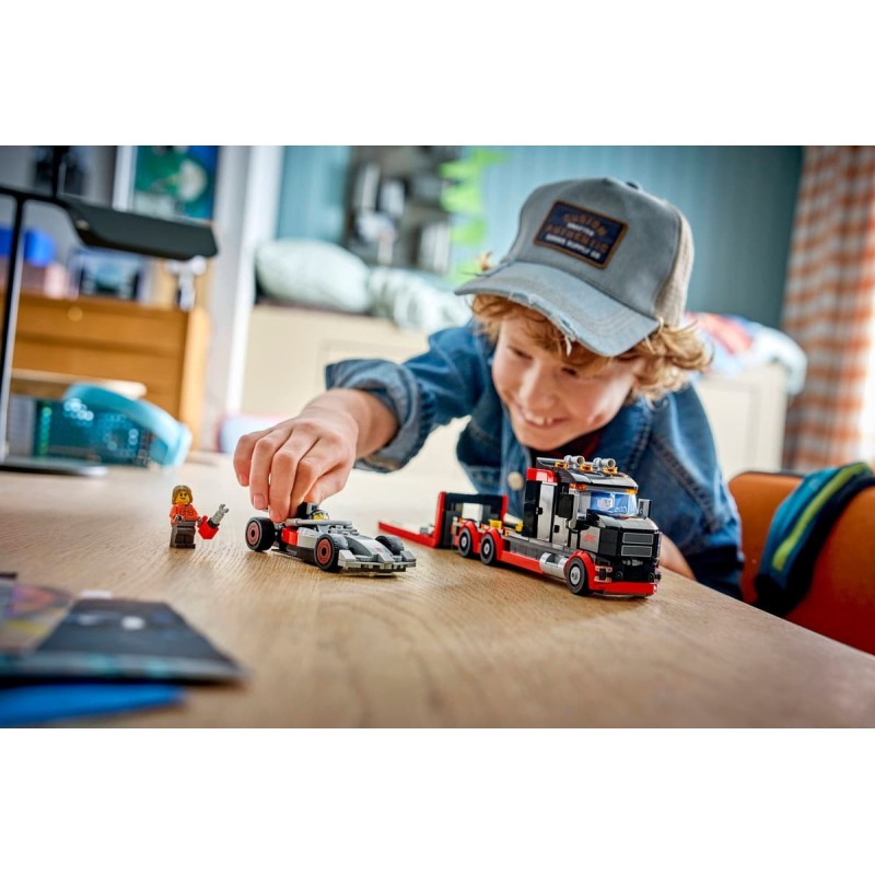 LEGO City 60493 : Camion de F1 avec voiture de course de F1 Audi