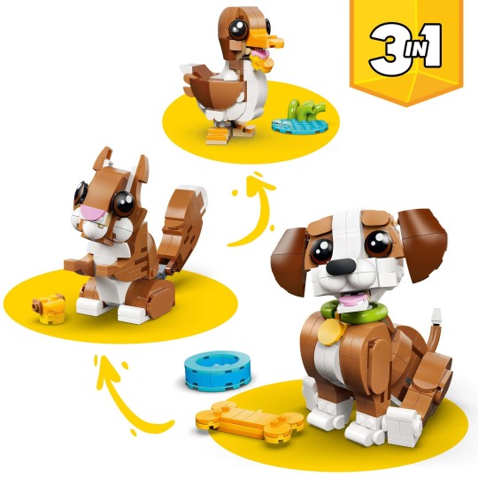 LEGO Creator 31382 : Les adorables animaux : le chiot joueur