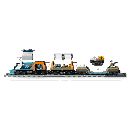 LEGO City 60470 : Le train express des explorateurs en Arctique