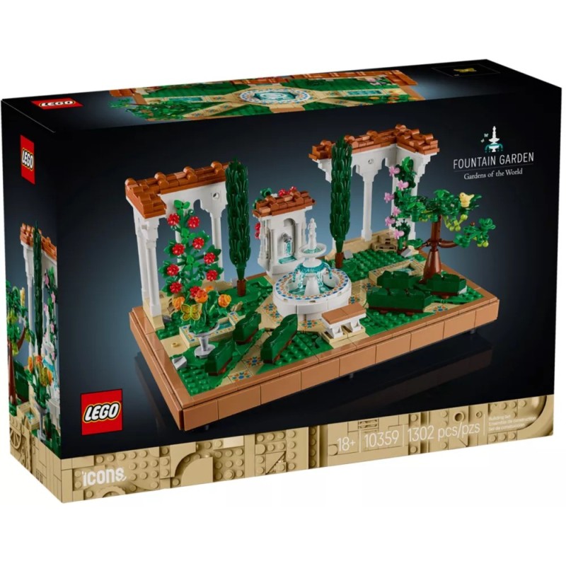 LEGO Icons 10359 Le Jardin Andalou (1302 Pièces) – Détente et Décoration