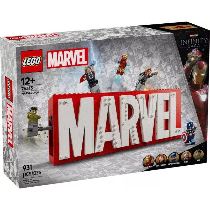 Lego MARVEL 76313 - Logo MARVEL et ses super-héros
