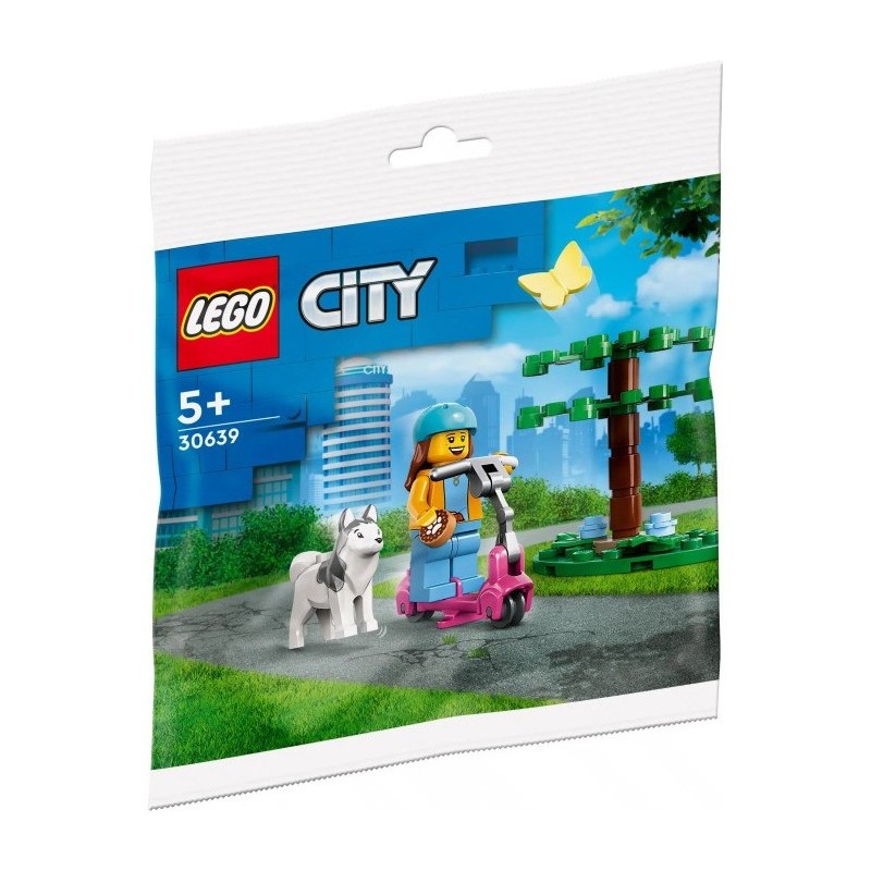 Lego City 30639 - Balade en trottinette au parc pour chiens (Polybag)