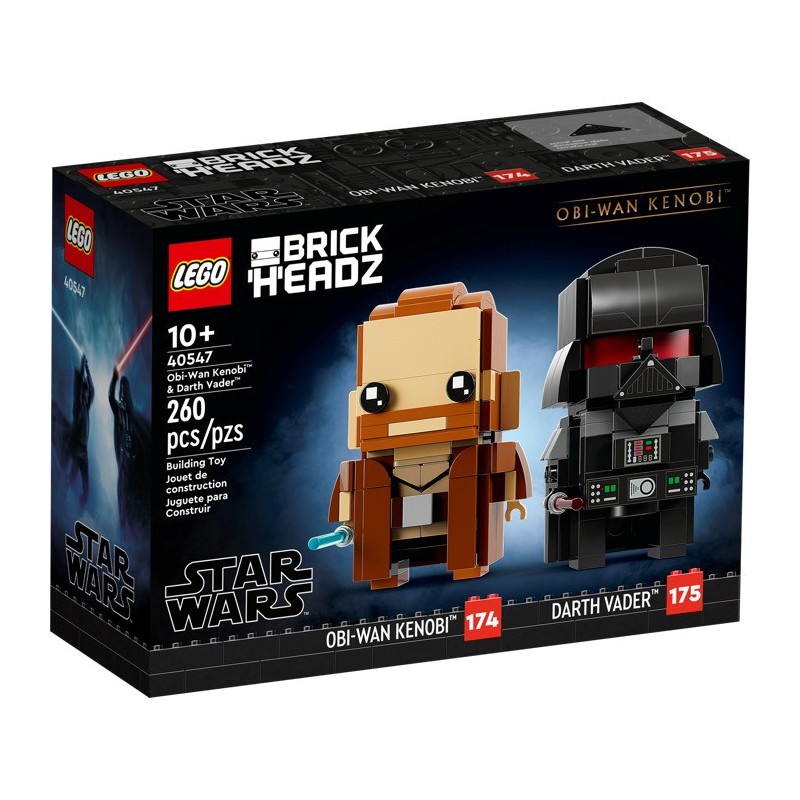Lego Star Wars 40547 - Obi-Wan Kenobi et Dark Vador - BrickHeadz