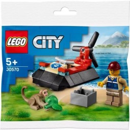 Lego City 30570 - L'aéroglisseur de sauvetage des animaux sauvages (Polybag)