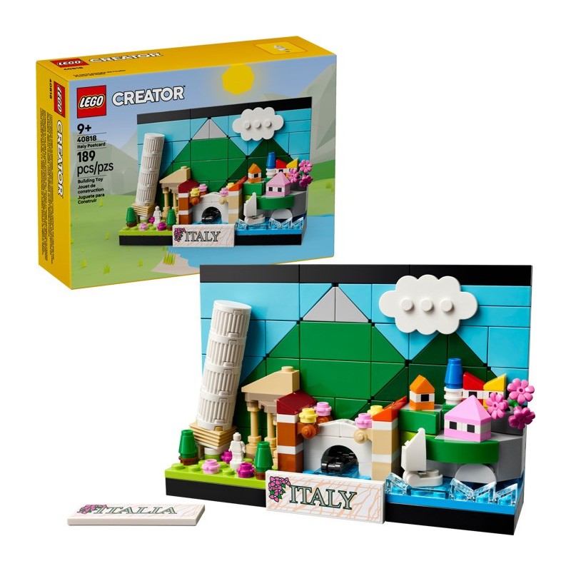 LEGO Creator 40818 Carte postale d'Italie : Souvenir & Déco Voyage - GoldenBrick - Promo Lego Soldes Hiver 2026 Ete