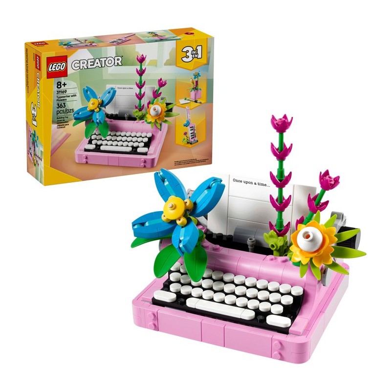 Lego Creator 31169 - La machine à écrire avec des fleurs