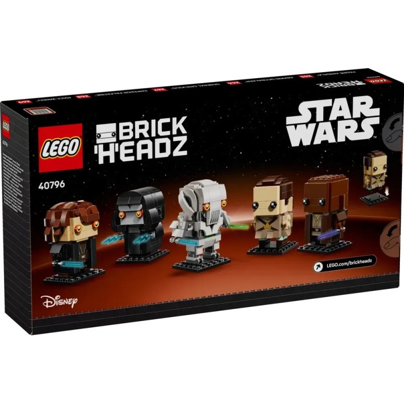 LEGO Star Wars 40796 BrickHeadz La Revanche des Sith - Figurines à construire - Soldes Promo Lego 2026