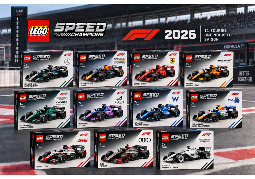 LEGO Speed Champions F1 bientôt retirés : quels nouveaux modèles en 2027 ? Toutes les rumeurs